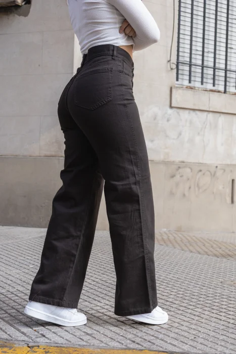 Wide Leg de Gabardina Premiun Rigida 36 al 46 Camel y Chocolate