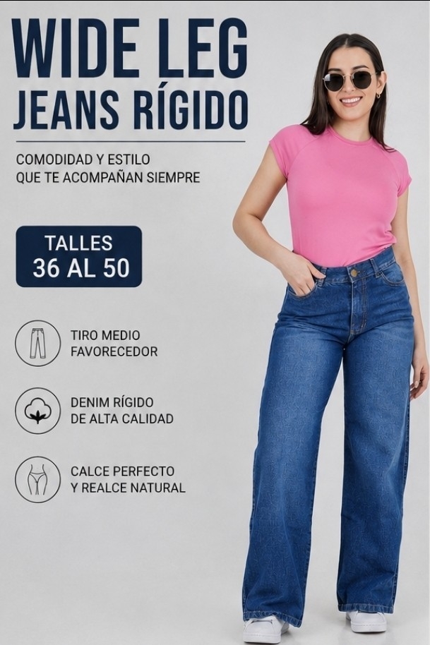 Wide Leg de Gabardina Premiun Rigida 36 al 46 Camel y Chocolate - Imagen 2