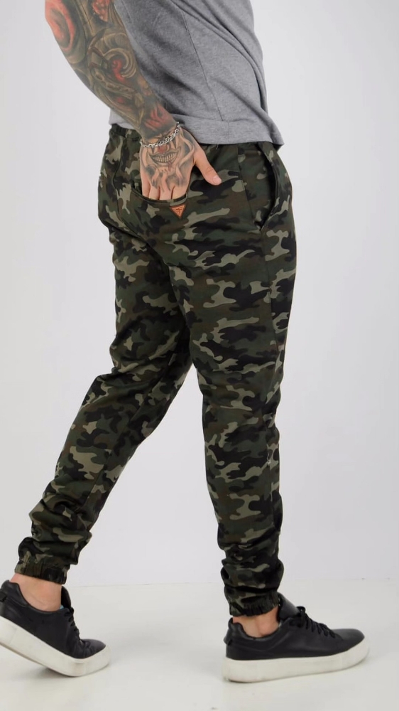 Jogger de Gabardina Elastizado Talles Especiales con Bolsillo Chino Trasero - Imagen 4