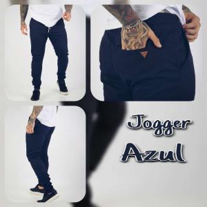 Jogger de Gabardina Elastizado Talles Especiales con Bolsillo Chino Trasero