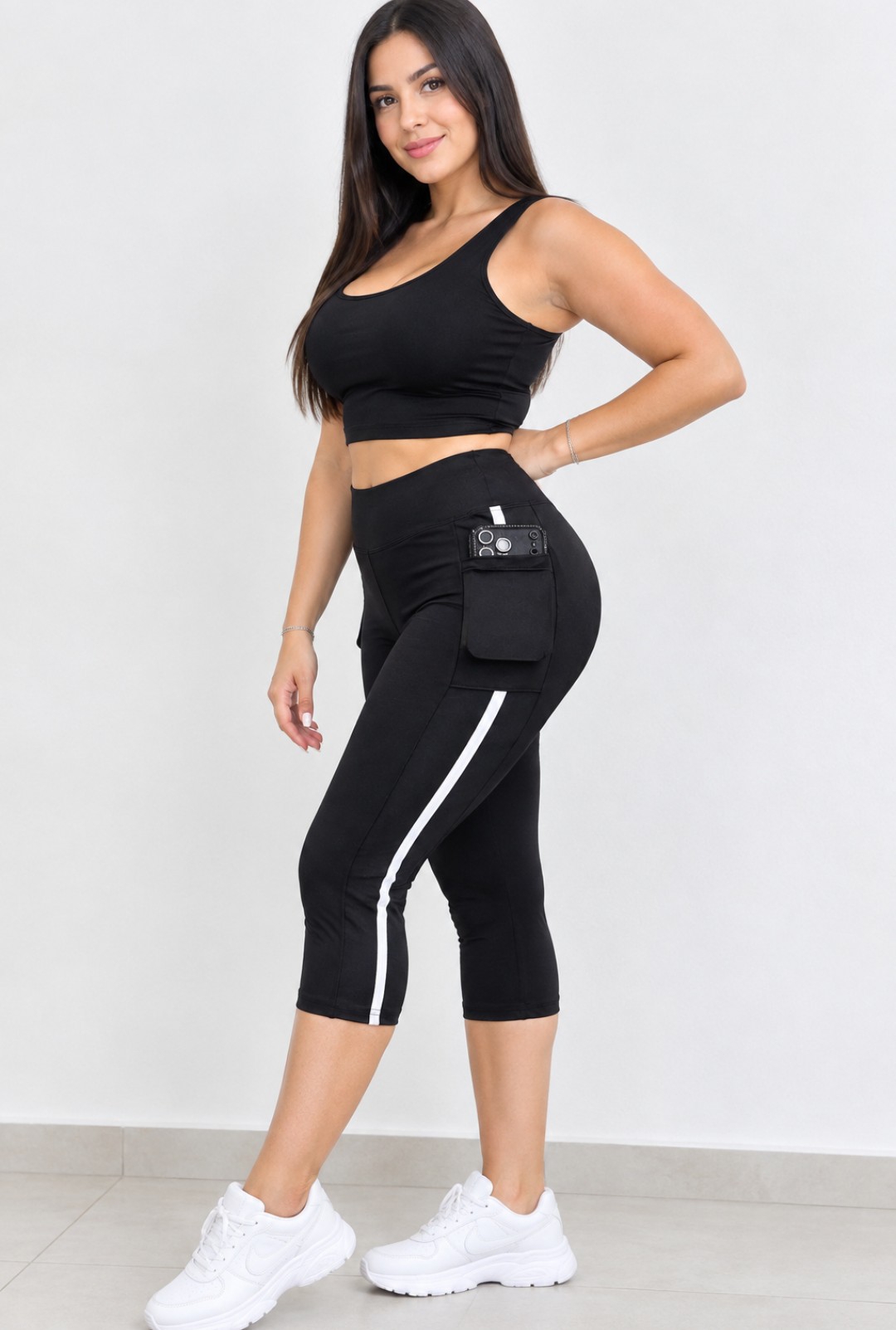 Capri Deportivo Lycra en Tela Microfibra Deportiva Lycra - Imagen 3