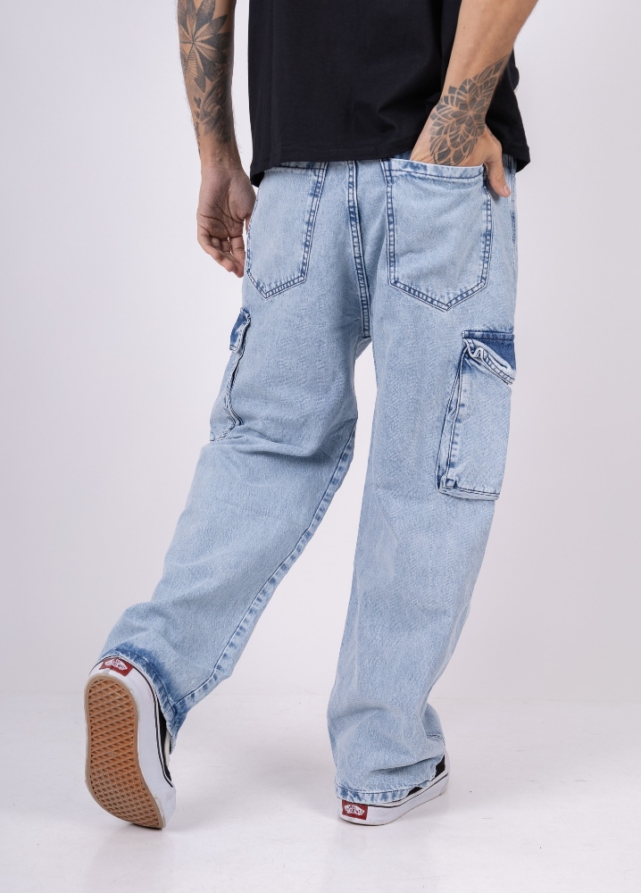 Jeans Bagi Cargo C/fuelle Hombre - Imagen 4