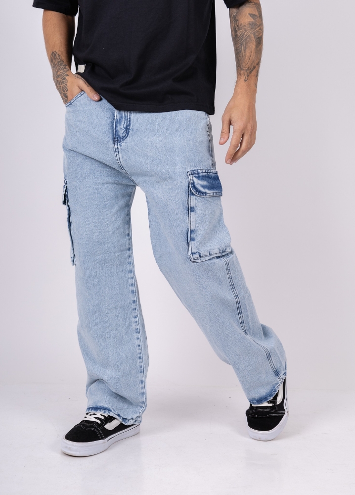 Jeans Bagi Cargo C/fuelle Hombre - Imagen 8