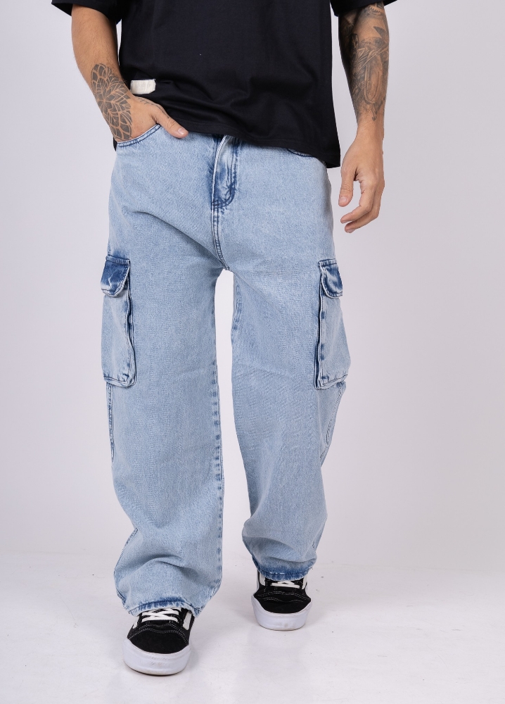 Jeans Bagi Cargo C/fuelle Hombre - Imagen 9