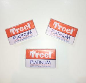 Treet 3 Cajas de 10 Hojillas Enteras C/u, Filos para Navajas de Barbería