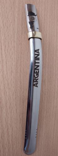Bombilla Argentina Acero Inoxidable Chata 17cm