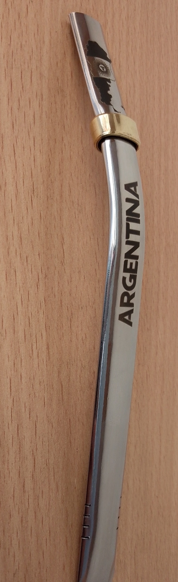 Bombilla Argentina Acero Inoxidable Chata 17cm - Imagen 7