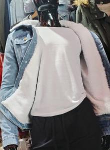 Campera Jeans con Corderito - Miniatura 2