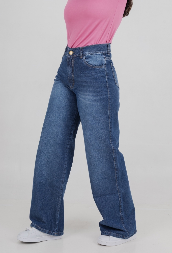 Jeans Wide Leg Rigido Premiun $ 18,000 X Curva $ 19,000 X Mayor - Imagen 5