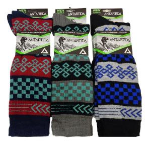 X6 Medias Antartida Hombre Lisa y Estampada