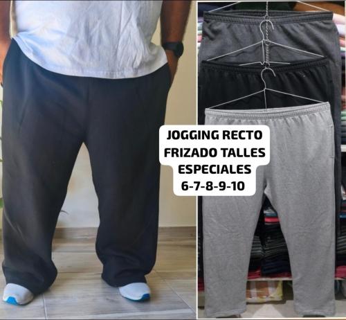 Jogging Recto Frizado Talles Especiales