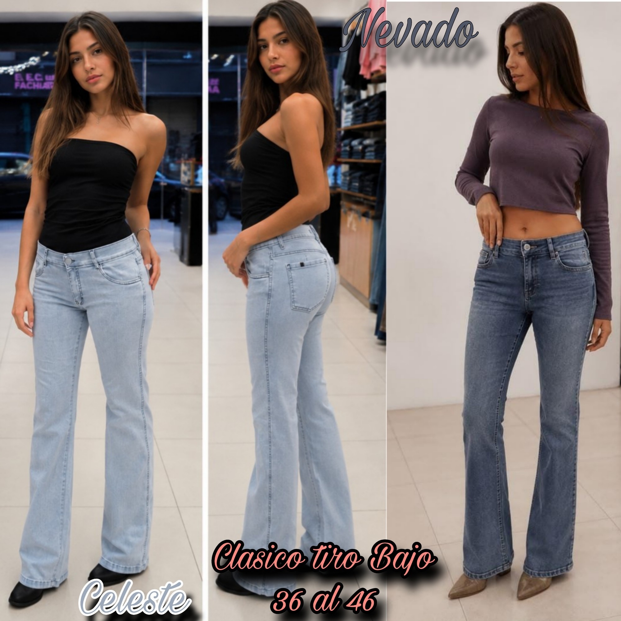 Jeans Clásicos Elastizado D Calce Perfecto 36 al 46 X Curva $18,000 X Menor $22,000 - Imagen 5