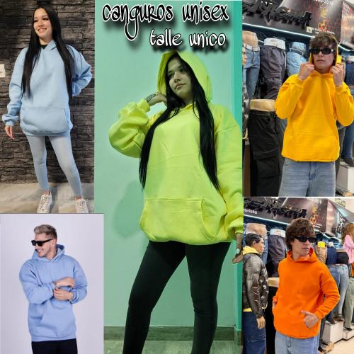 Buzos Canguros Talle Unico Unisex $ 14,000 X Mayor