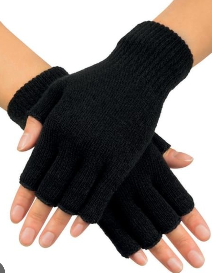 Guantes sin Dedos Solo en Negro - Imagen 2