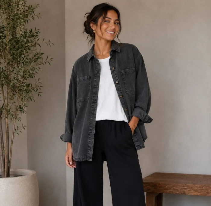 Camisaco Jeans Oversize Nevado