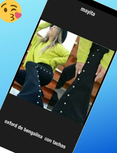 Oxford con Tachas Tela Bengalina