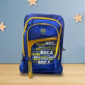 Mochila Oficial Boca Jrs. Holograma de Autenticidad, Modelo Grande 18 Portanotebook - Miniatura 2