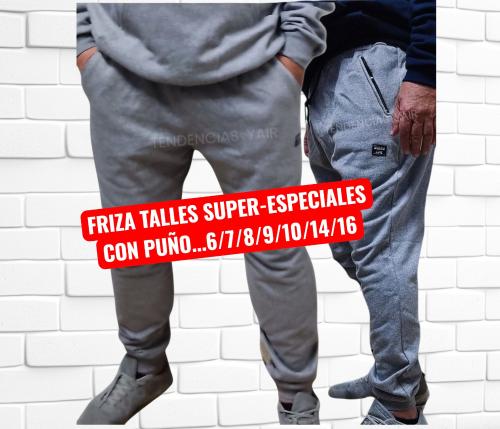 Friza Talles Super-especiales  Babucha con Puño