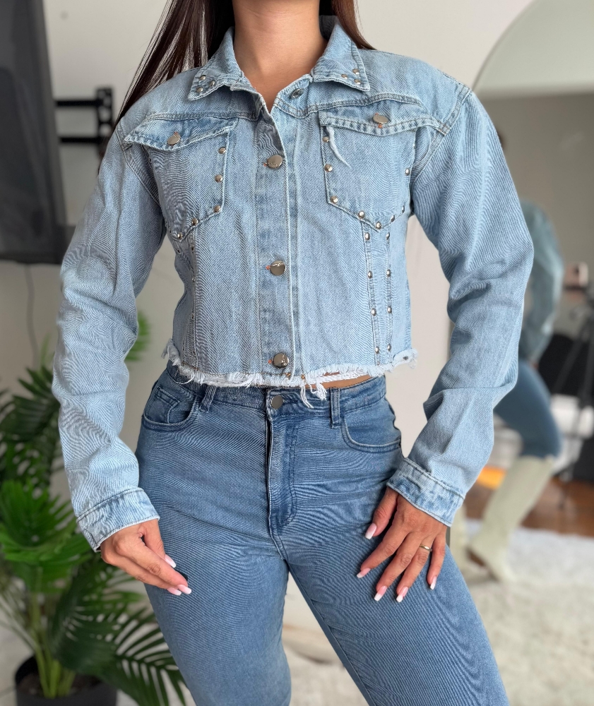 Camperas Jeans con Tachas - Imagen 3