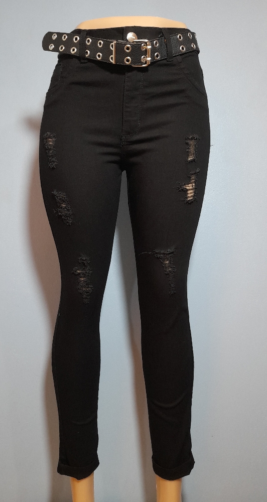 Pantalón Negro Elastizado - Imagen 2