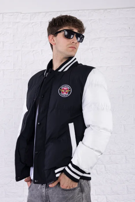 Campera Bomber con Piel  Yd