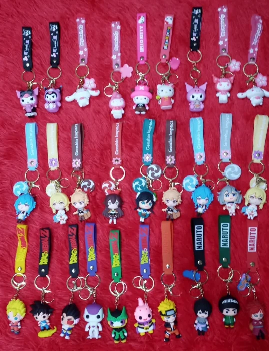 Llaveros de Goma Anime y Personajes