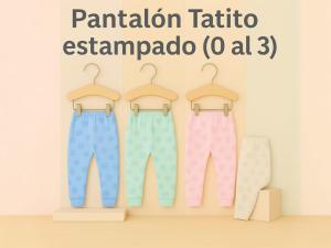 Pantalon sin Pie Estampado Fondo Color Pack X 6 Art 604