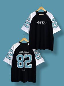 Remeron Oversize Numero Manga Ranglan Futbol Americano - Beisbol - Miniatura 4