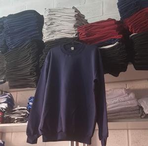 Buzo Cuello Redondo Liso Frisa