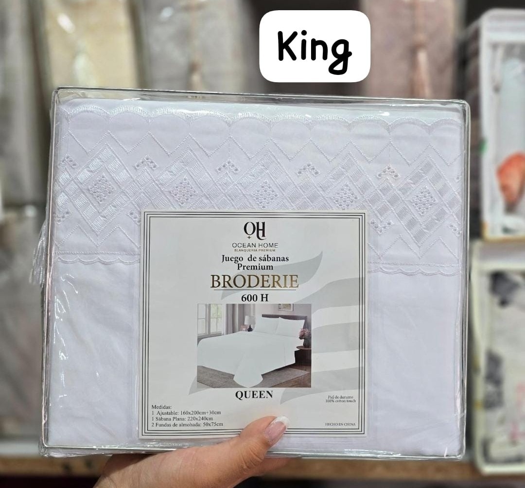 Sabanas Broderi Queen Size - Imagen 4