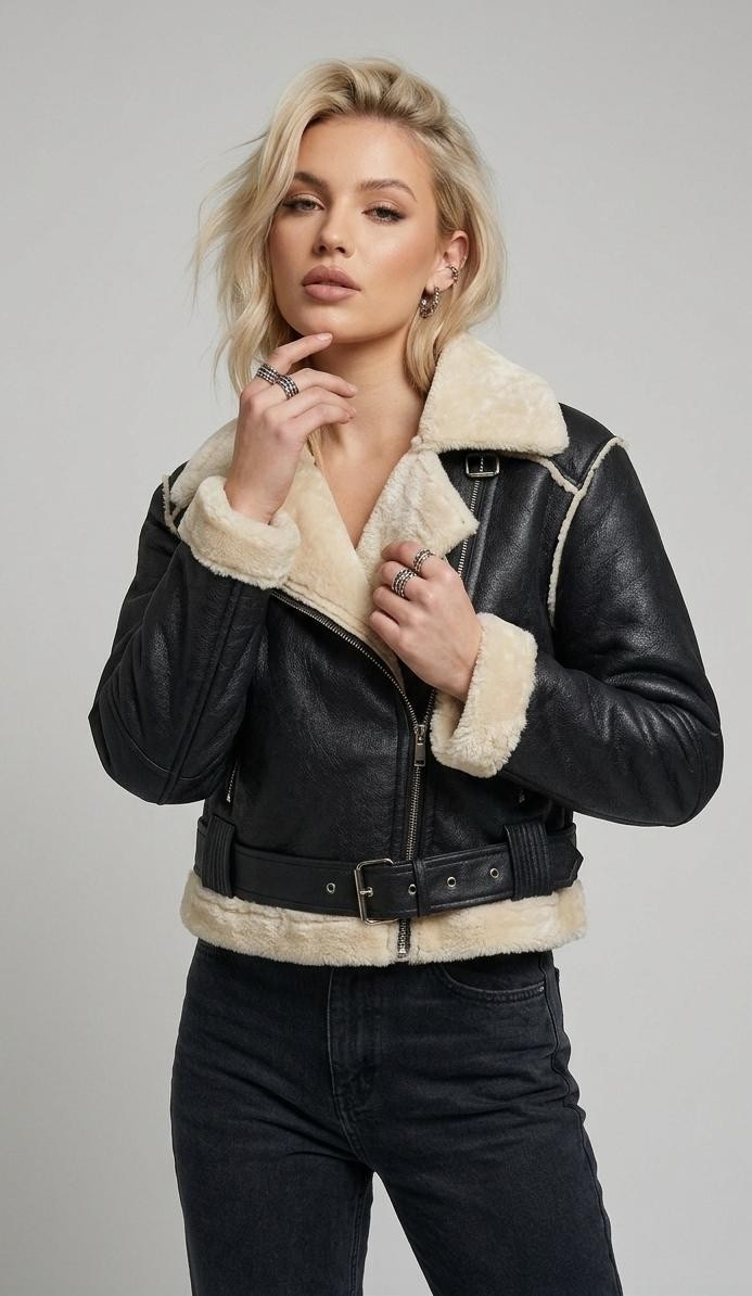 Campera Yd Gamulan Importado con Piel - Imagen 1