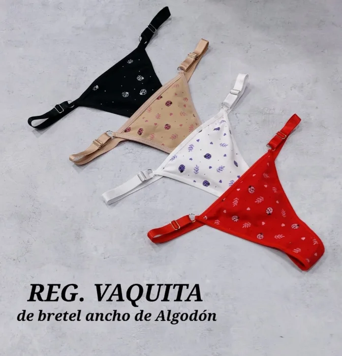 Colaless Reg Bretel Ancho de Algodón Vaquita