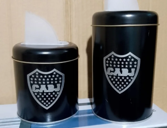 Set de Latas Boca Juniors Grabado a Laser