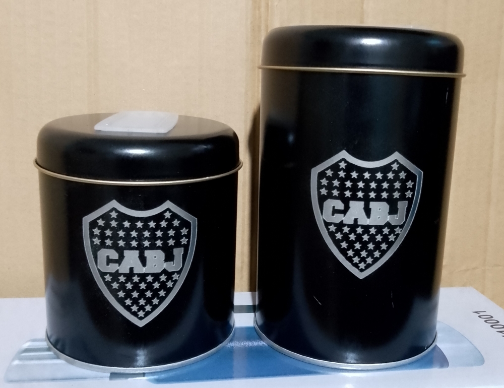 Set de Latas Boca Juniors Grabado a Laser - Imagen 2