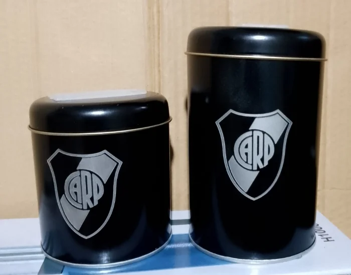 Set de Latas Yerbero y Azucarero River Plate