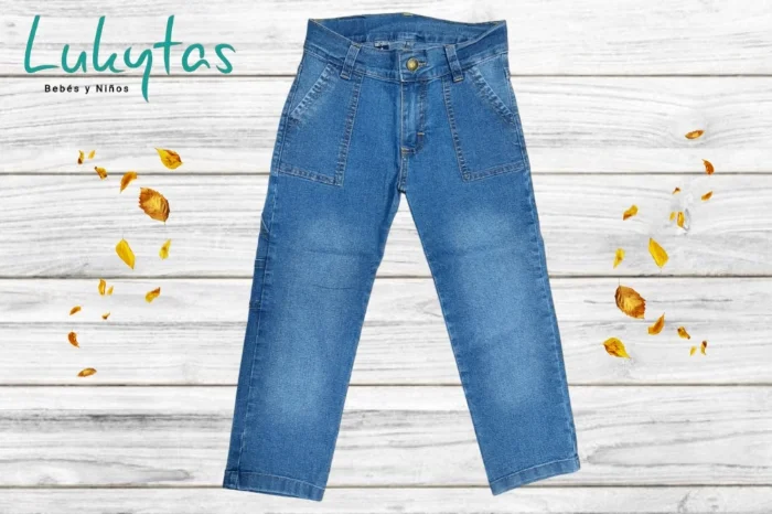 Pantalón Carpintero de Jeans Elastizado [ Niño ]