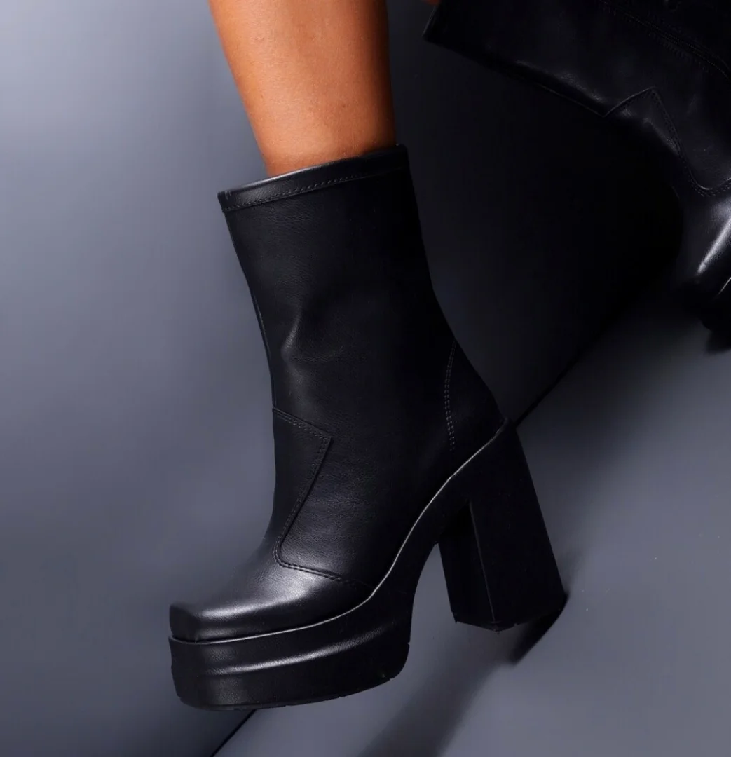 Botas Plataforma Caña Corta - Imagen 2