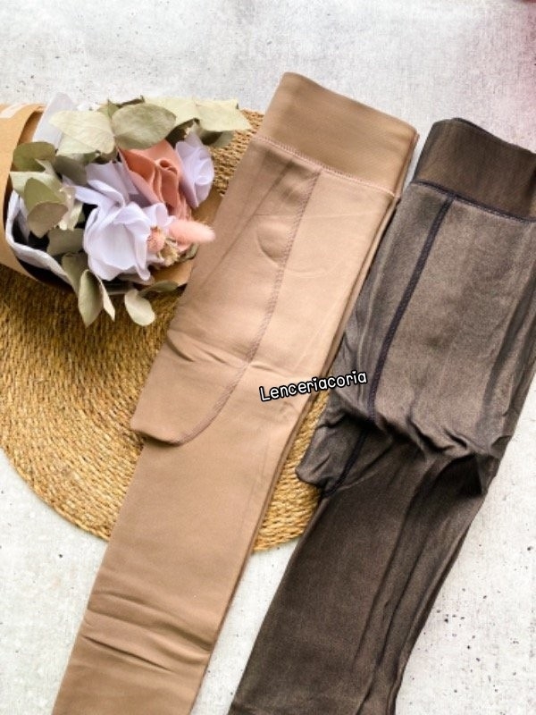 Panty Efecto Piel Negro y Natural - Imagen 4