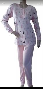 Pijama Señora Interlock Puro Algodón - Miniatura 2