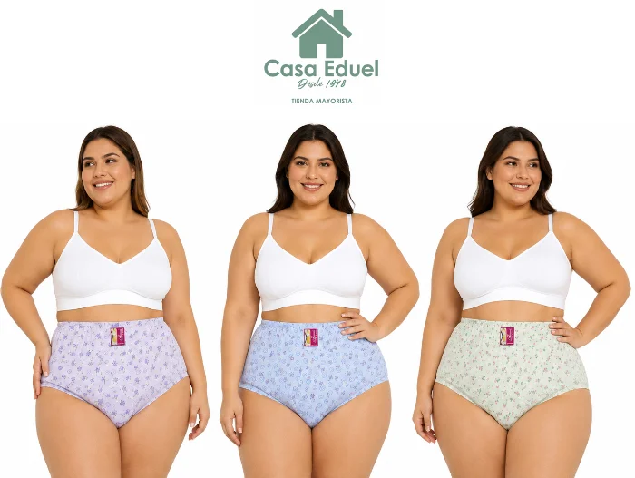 Bombacha Super Especial Estampada Puro Algodon Intimare Art.77