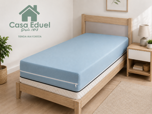 Funda para Colchon con Cierre 1 1/2 Plazas 0.90x0.25x1.90