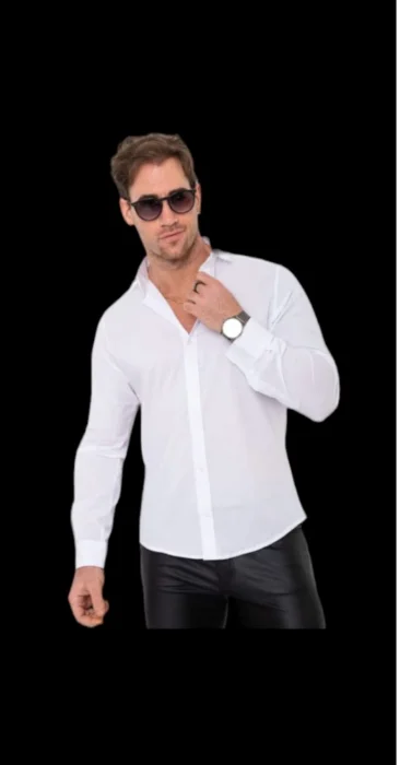 Camisas Lisas Entalladas Elastisadas