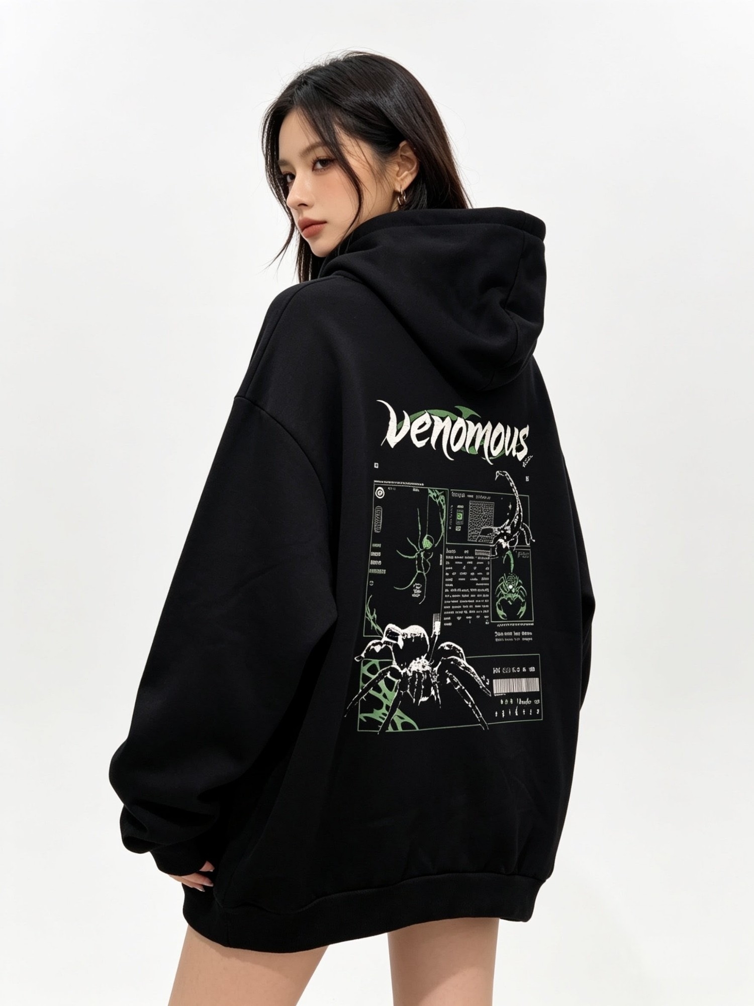 Buzos Oversize Frizados Venomous Scorpion Spider Diseño Araña - Imagen 3