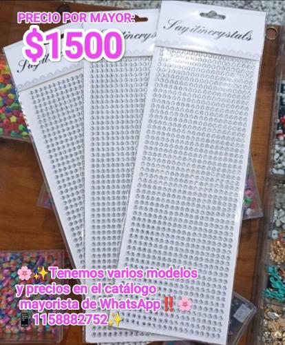 Stras Facial con Adhesivo (varios Precios y Modelos)