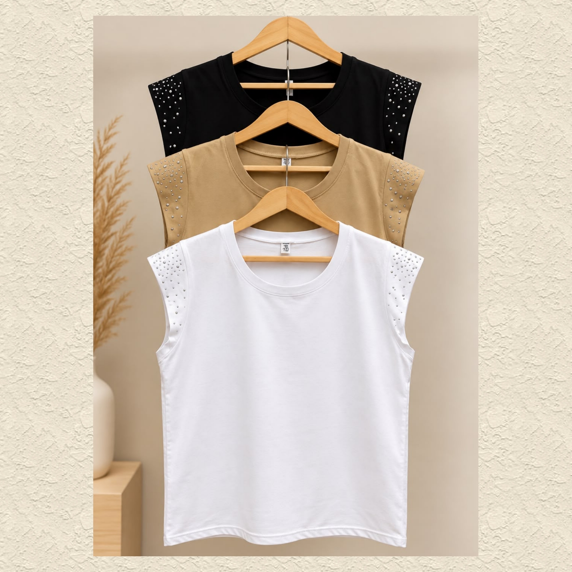 Musculosa con Strass Manga Japonesa - Imagen 3