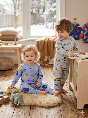Conjunto Pijama Frizada de Niños Importados Bb - Miniatura 4