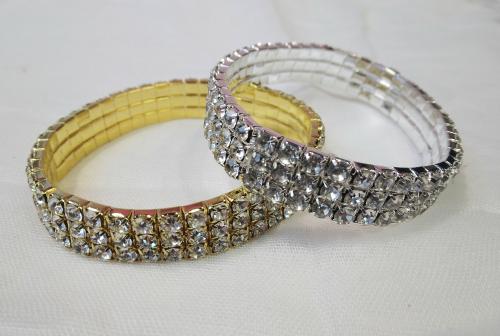 Pulseras con Stras Elastizadas