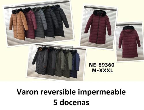 Camperon Reversible Hombre Abrigo Invierno