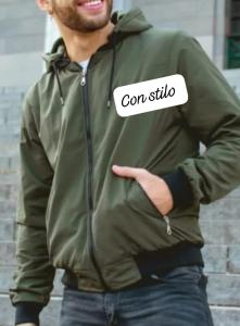 Campera Impermeable  con Piel por Dentro Calidad Premiun  Capucha Desmontable - Miniatura 1
