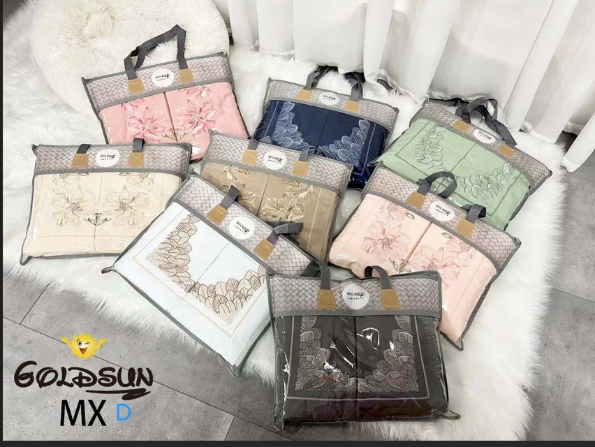 Juegos de Sabánas Goldsun con Fundas de Almohadas Bordadas, 1800 Hilos Bordados - Imagen 1